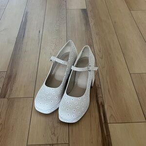 Madden Girl Cream Floral Heels